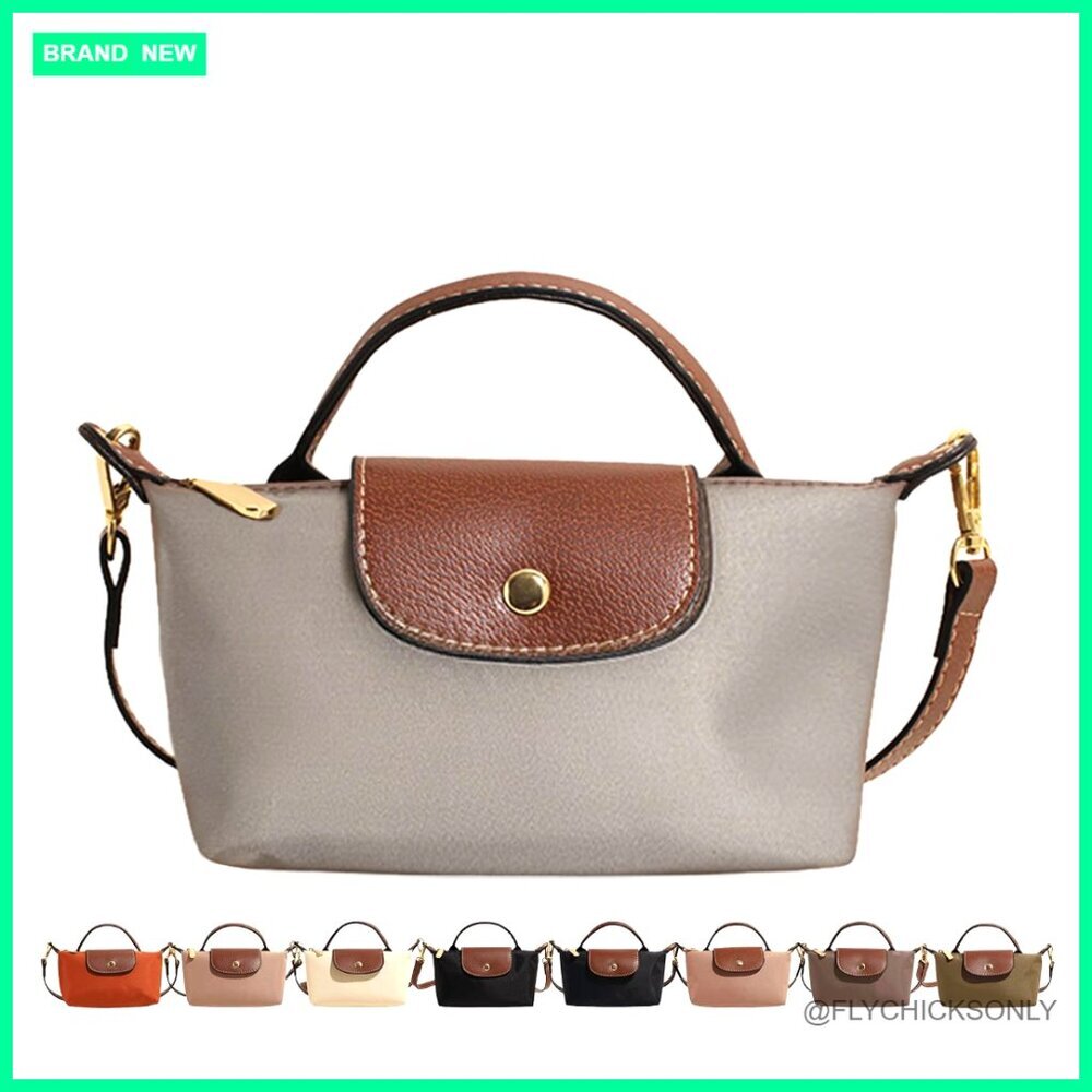 Mini Crossbody Bag with Adjustable Strap, Polyester, Zipper Pocket